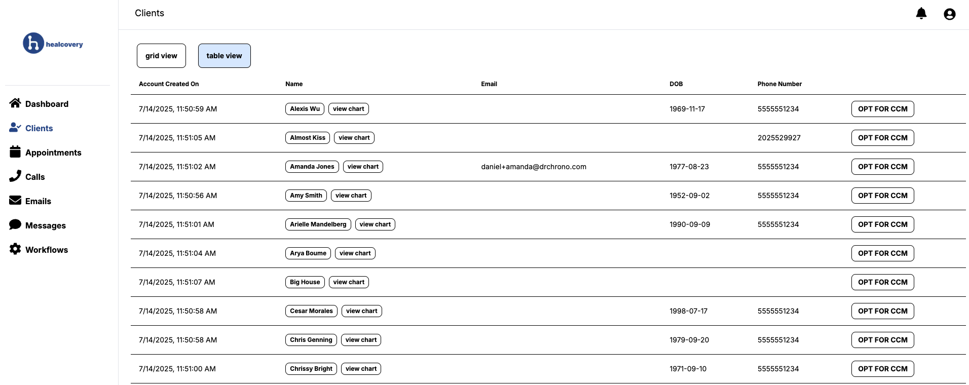 Opt-in for Chronic Care Management